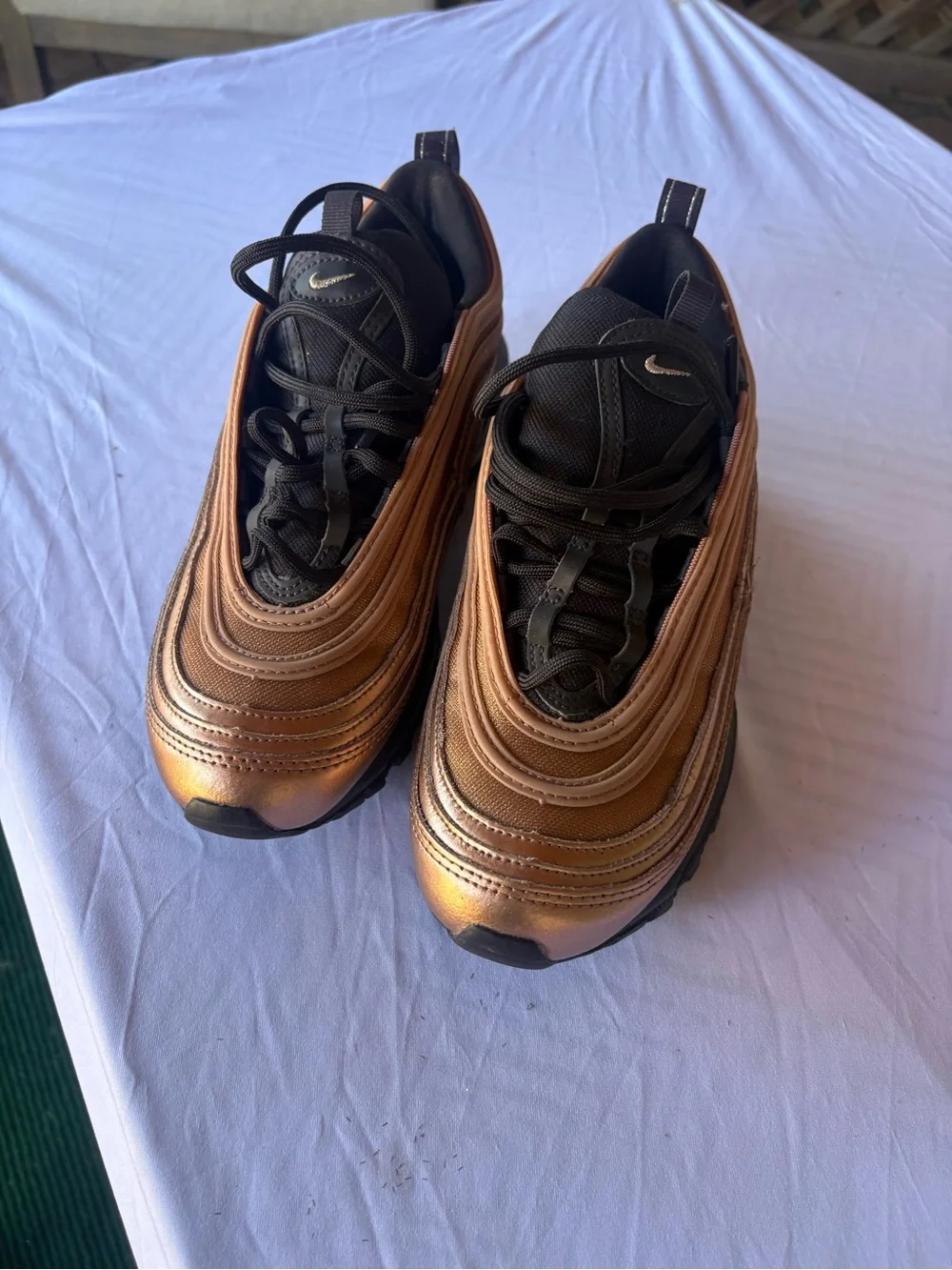 Nike Women’s Metallic Copper Air Max 97 Sneakers - Black/Copper